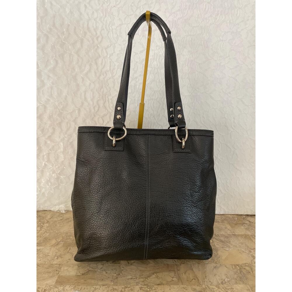 Coach penelope F19264 BLACK pebble Leather large Satchel BAG PURSE shoulder bag - Picture 2 of 10